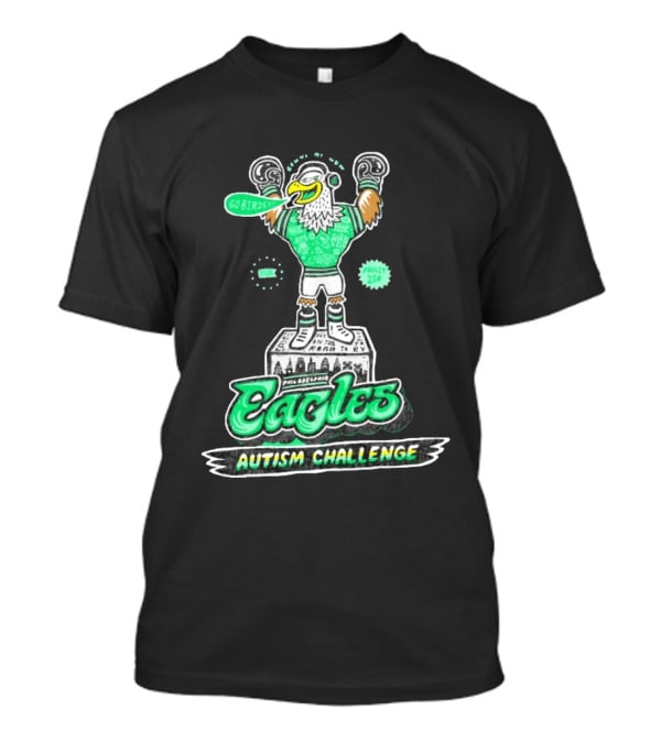 Philadelphia Eagles Autism Challenge Go Birds Boxing Philly 250 T-Shirt