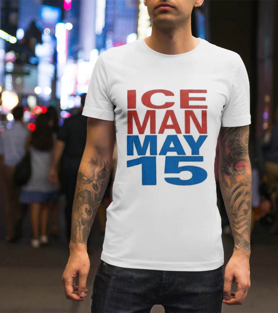 Iceman May 15 Bold Red Blue T-Shirt