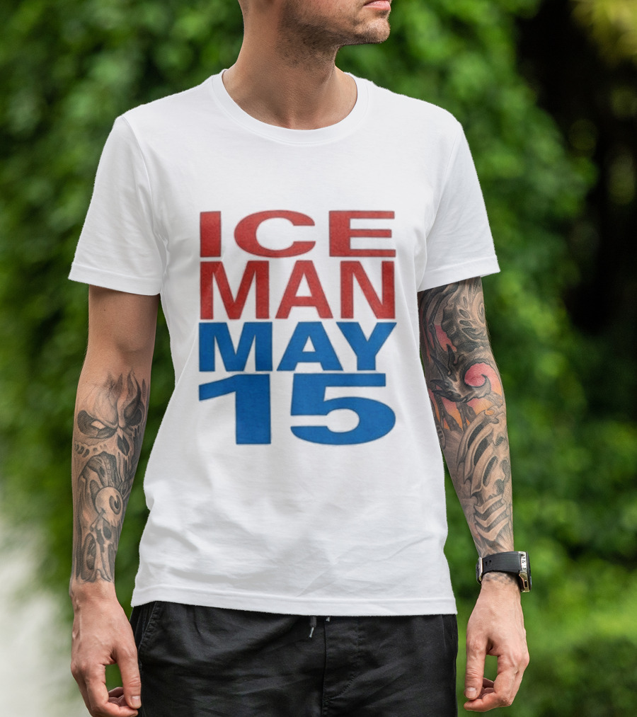 Iceman May 15 Bold Red Blue T-Shirt