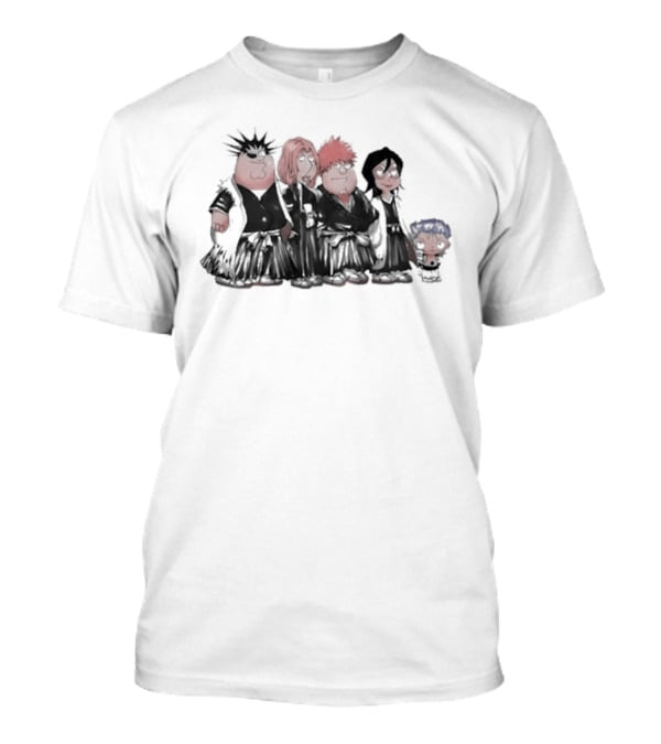 Family Guy Bleach Soul Reapers Crossover Characters T-Shirt