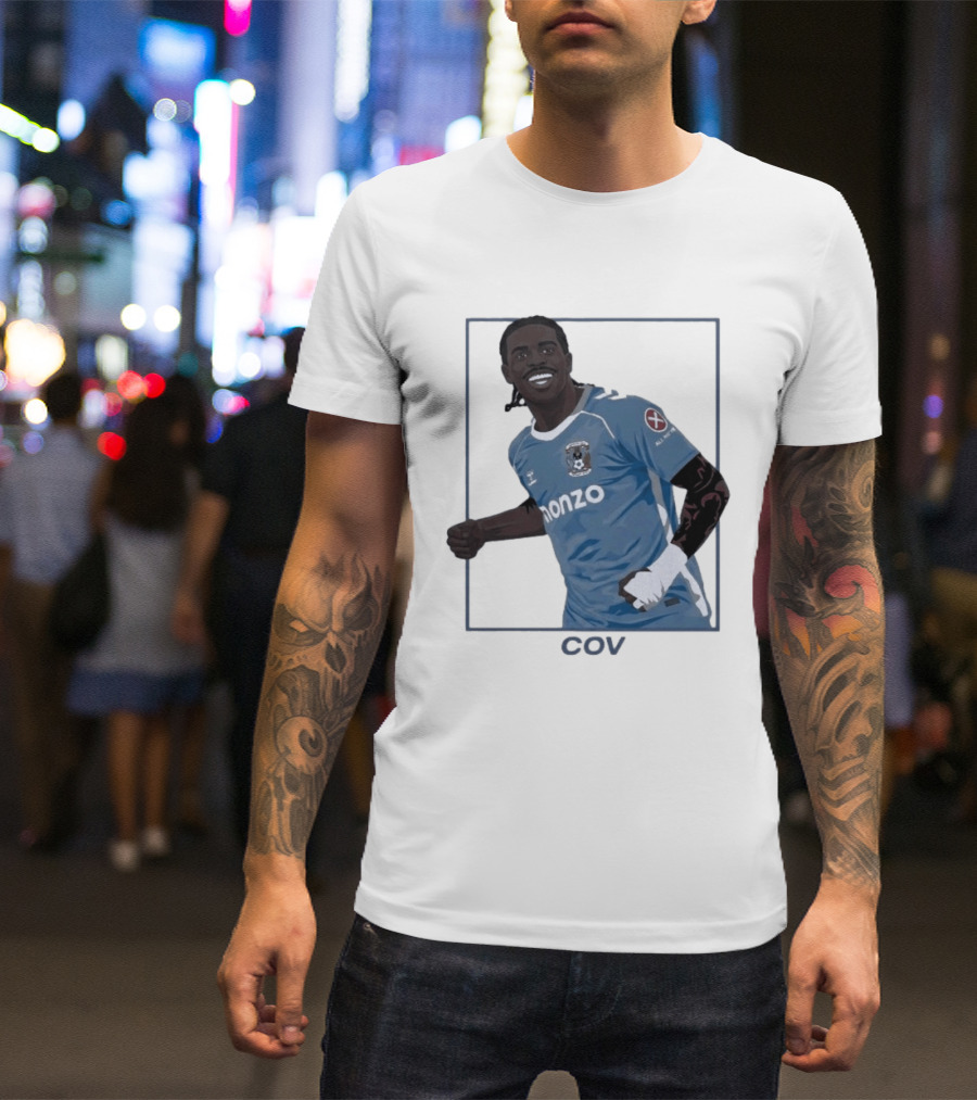 Coventry City FC Haji Wright Monzo Sponsor Premier League Comeback T-Shirt
