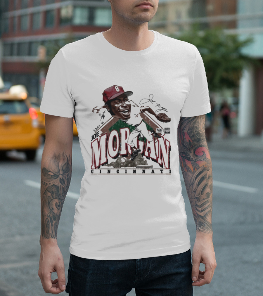 Joe Morgan Cincinnati Bruce Stark Collection 1981 T-Shirt
