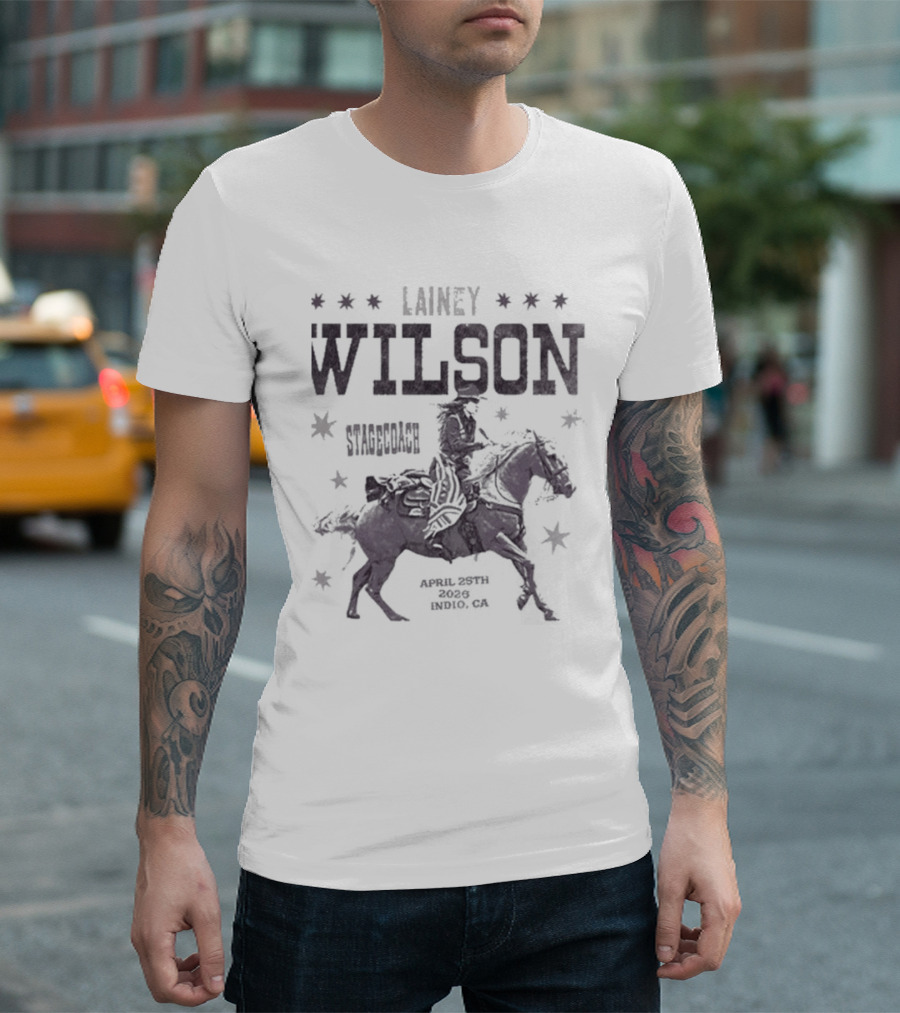 Lainey Wilson Stagecoach Indio CA April 25 2026 Cowboy Horse T-Shirt