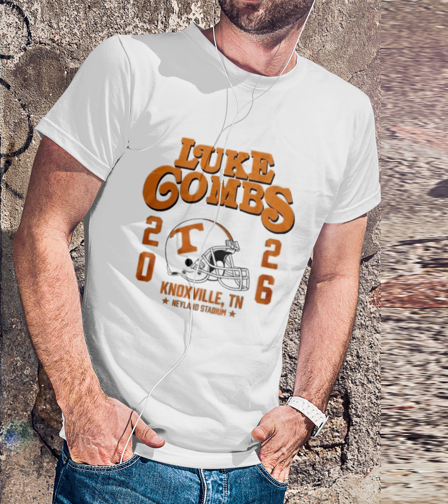 Luke Combs Tennessee Volunteers Knoxville Concert 2026 Stadium Tour T-Shirt