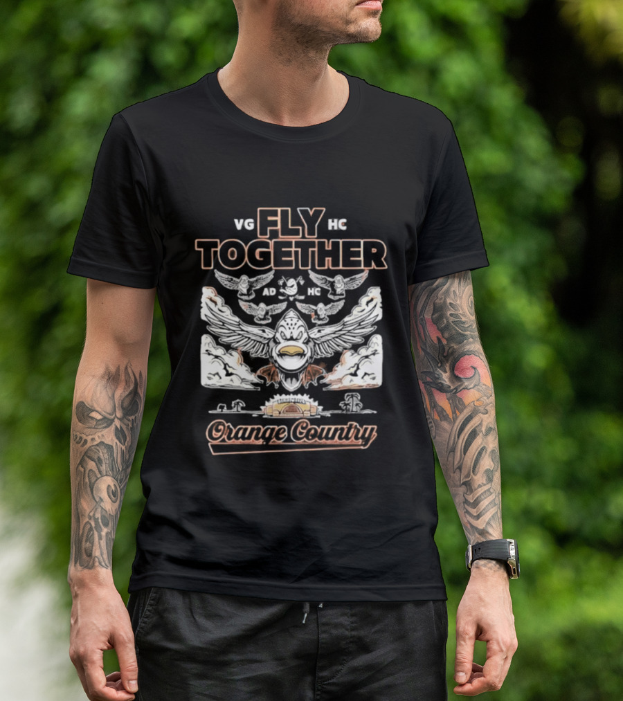 Anaheim Ducks Fly Together Formation Orange County 2026 T-Shirt