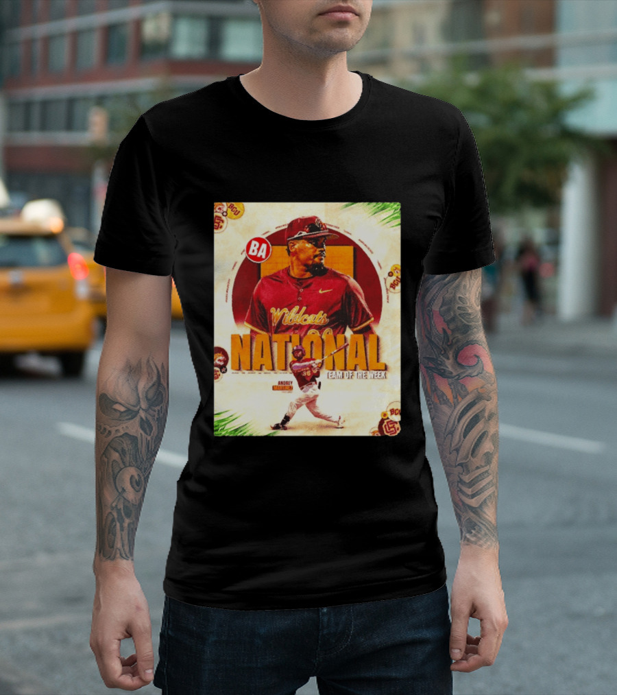 Andrey Martinez Wildcats National Team Of The Week Bethune Cookman T-Shirt