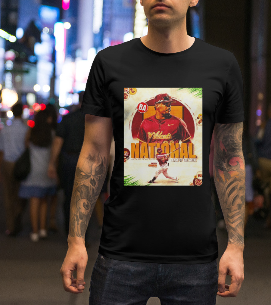 Andrey Martinez Wildcats National Team Of The Week Bethune Cookman T-Shirt