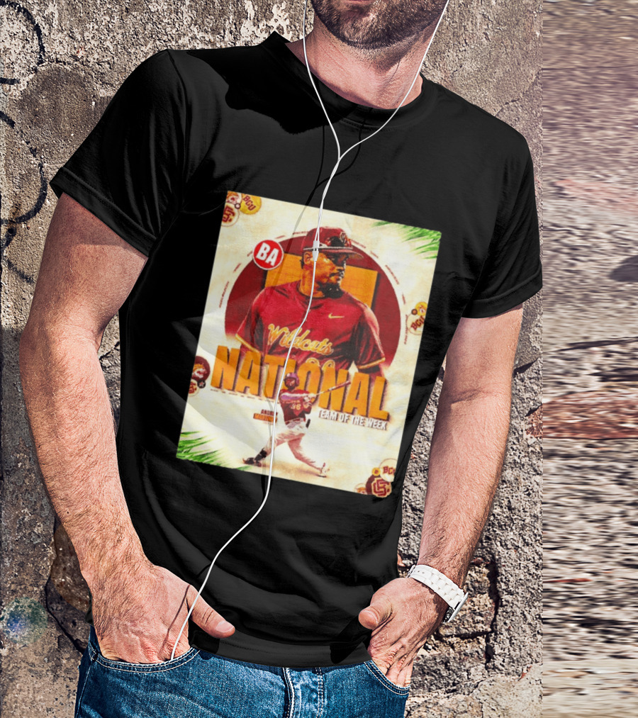 Andrey Martinez Wildcats National Team Of The Week Bethune Cookman T-Shirt