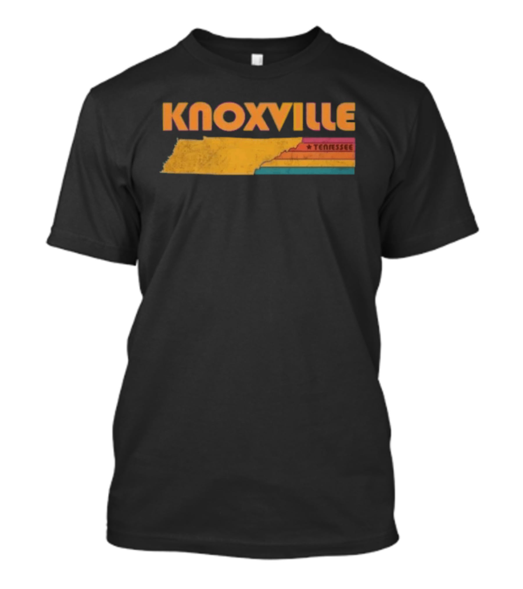 Knoxville Tennessee Retro State Map T-Shirt