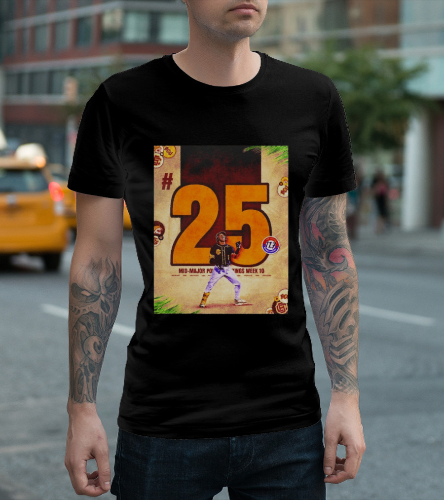 #25 Mid Major Power Rankings Week 10 Bethune Cookman Wildcats T-Shirt