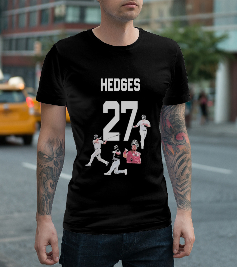 Hedges 27 Baseball Player Action Figures T-Shirt