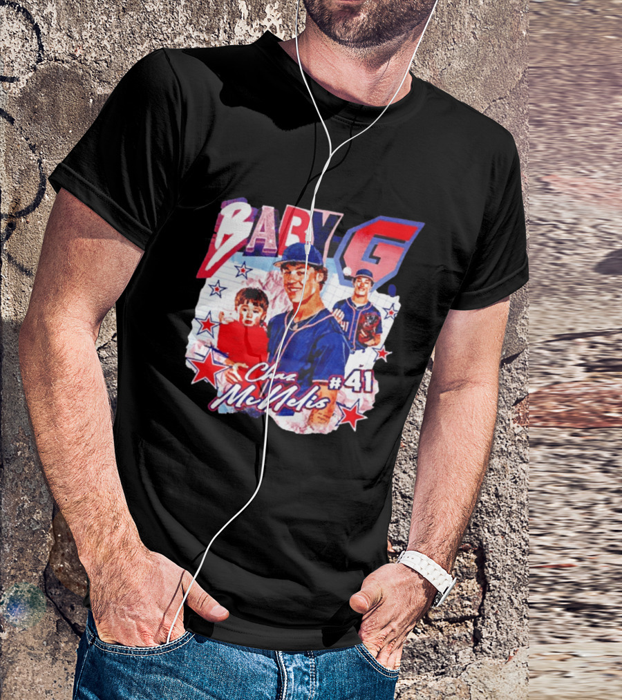 Chaz McNelis 41 Baby G Arizona Wildcats Baseball Stars T-Shirt