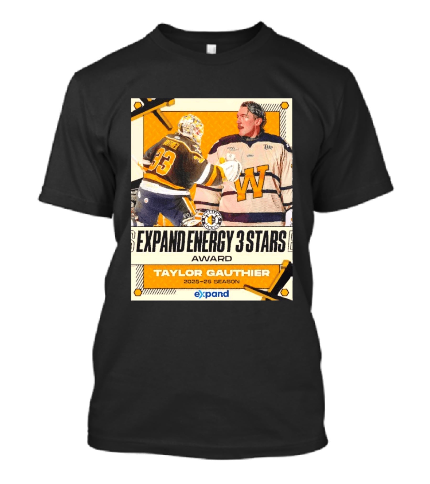 Pittsburgh Penguins Expand Energy 3 Stars Award Taylor Gauthier 2025 26 Season T-Shirt