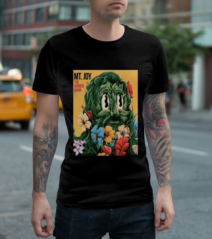 MT Joy The Garden Mann Album Floral Face T-Shirt