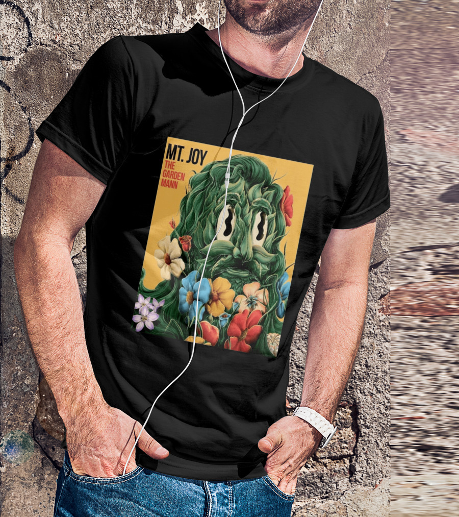MT Joy The Garden Mann Album Floral Face T-Shirt