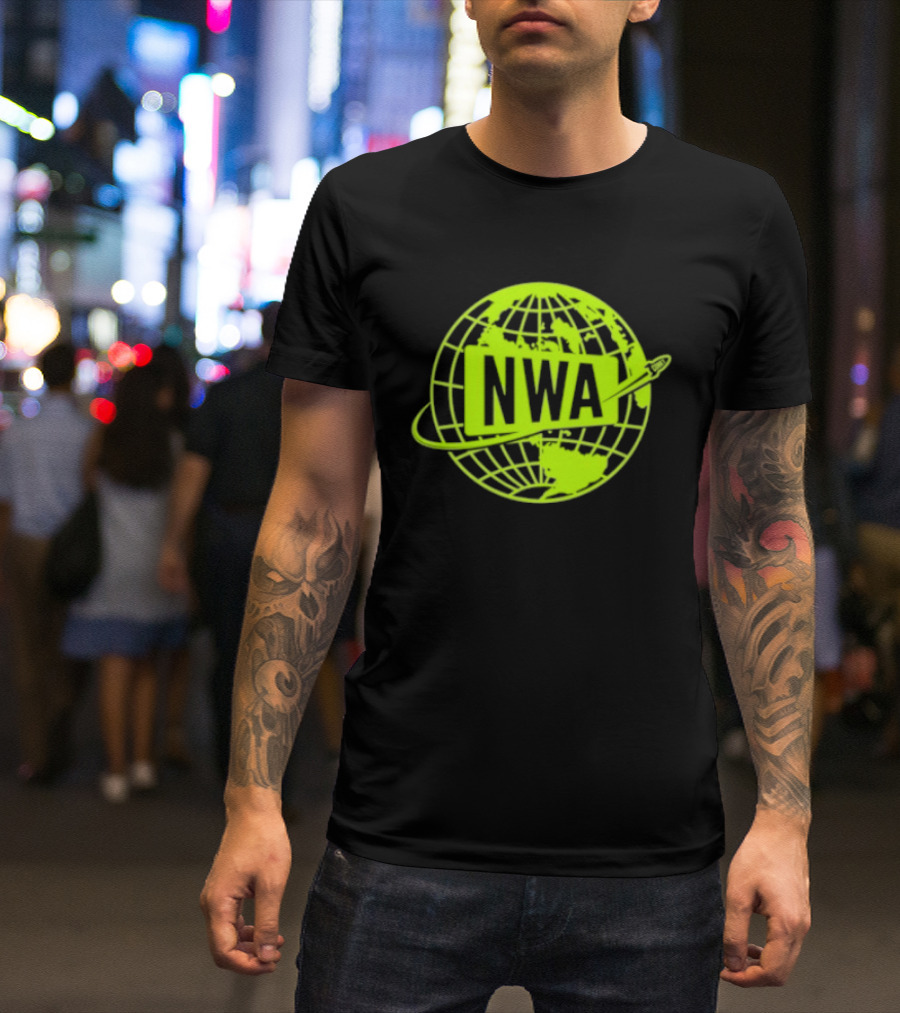 NWA National Wrestling Alliance Space Globe Comet Variant T-Shirt