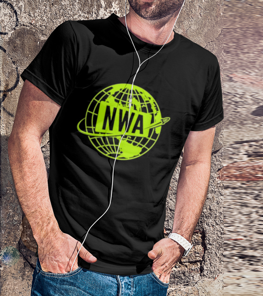 NWA National Wrestling Alliance Space Globe Comet Variant T-Shirt