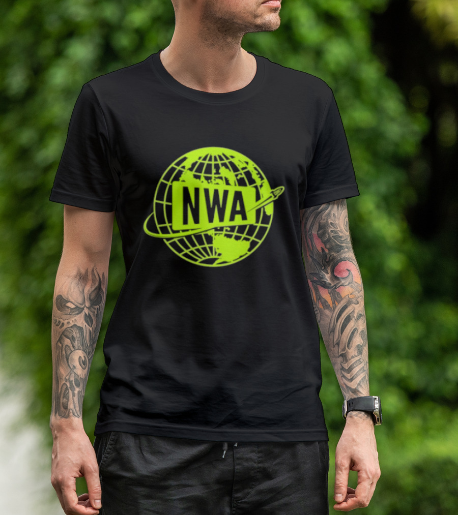 NWA National Wrestling Alliance Space Globe Comet Variant T-Shirt
