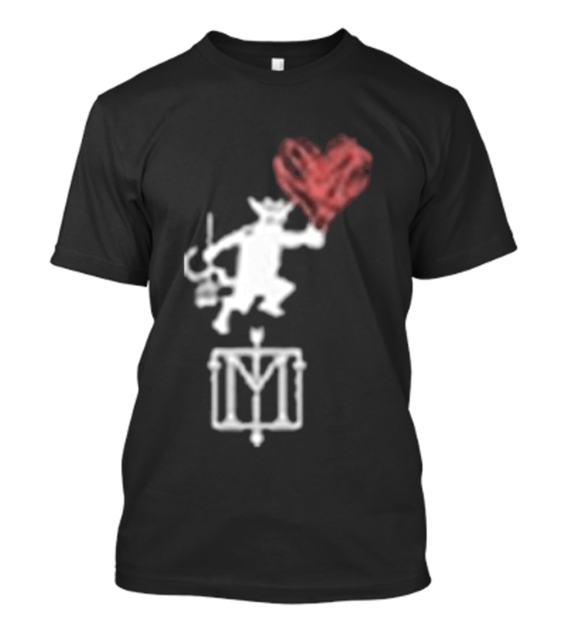 The Menzingers Heart Flame Devil Holding Heart T-Shirt