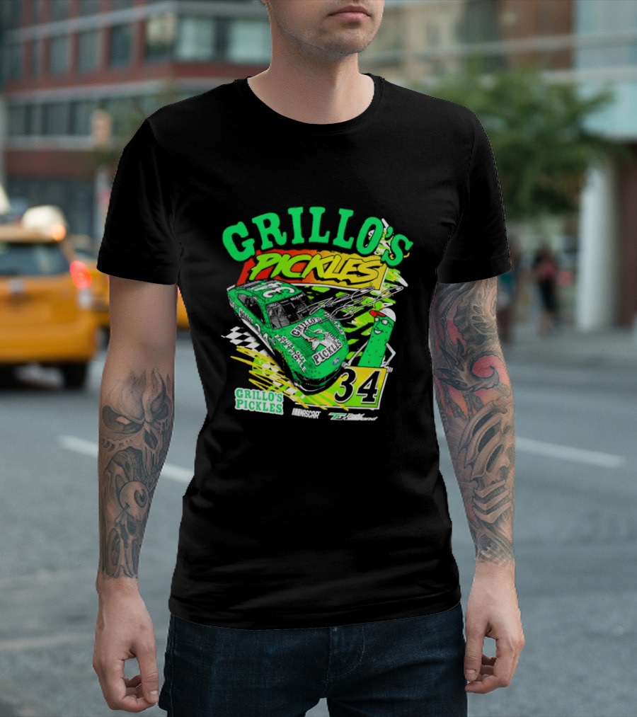 Grillo's Pickles Race Car Todd Gilliland Front Row Motorsports #34 T-Shirt