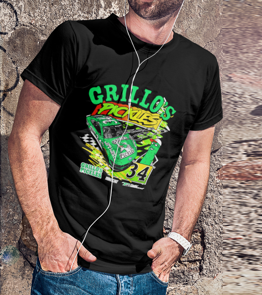 Grillo's Pickles Race Car Todd Gilliland Front Row Motorsports #34 T-Shirt