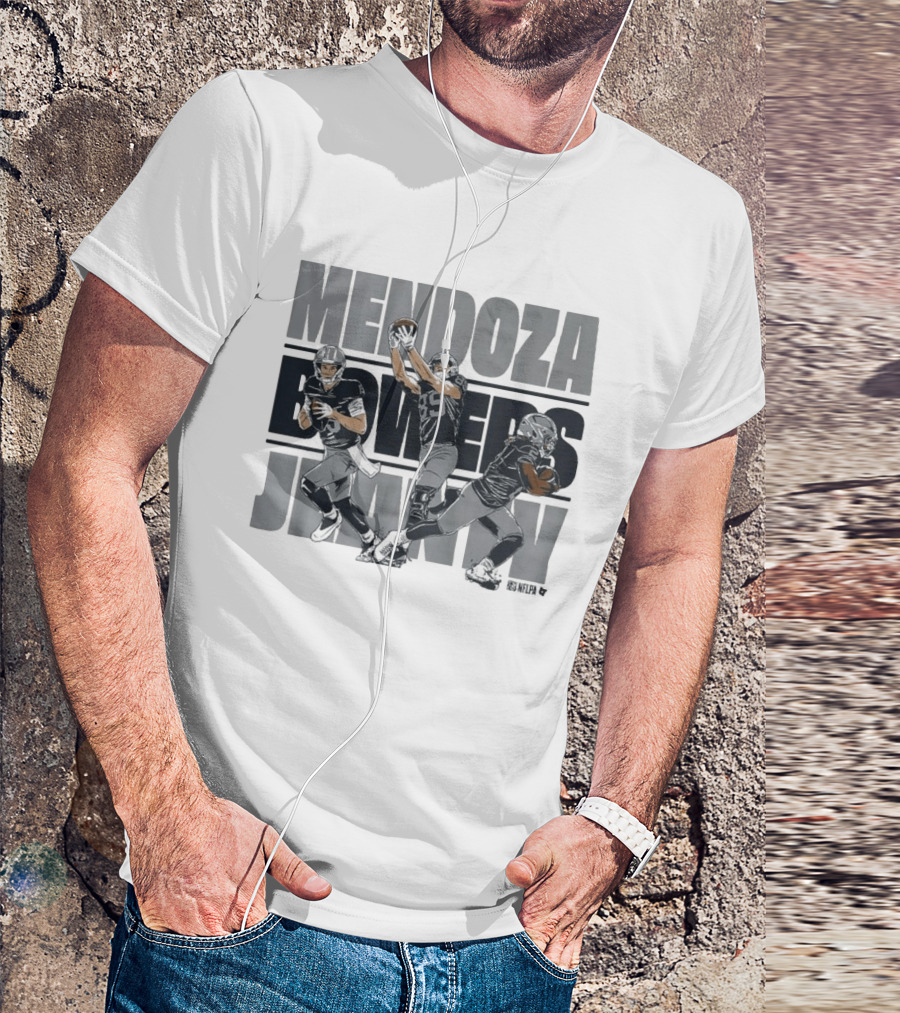 Mendoza Bowers Jeanty Football Trio Vegas Sports T-Shirt