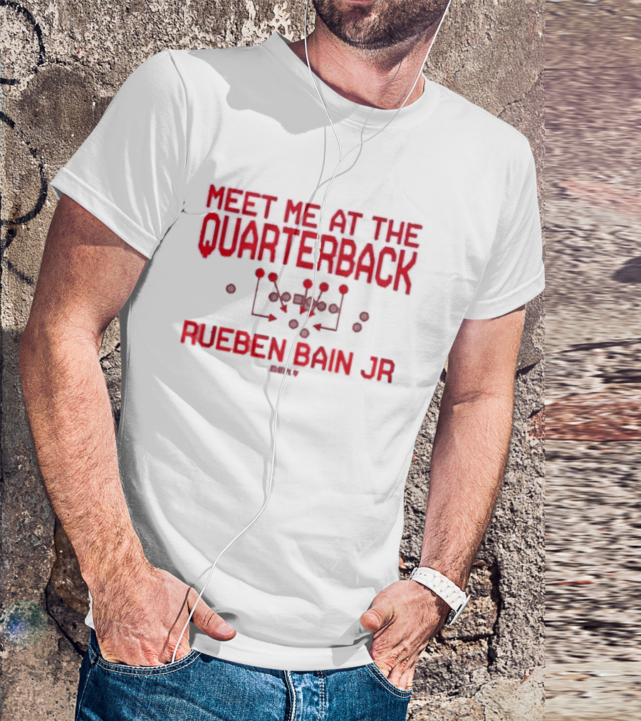 Meet Me At The Quarterback Rueben Bain Jr Playbook Formation T-Shirt