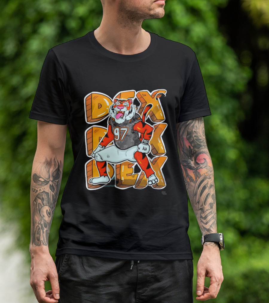 Dexter Lawrence II 97 DEX Cincinnati Bengals Tiger T-Shirt