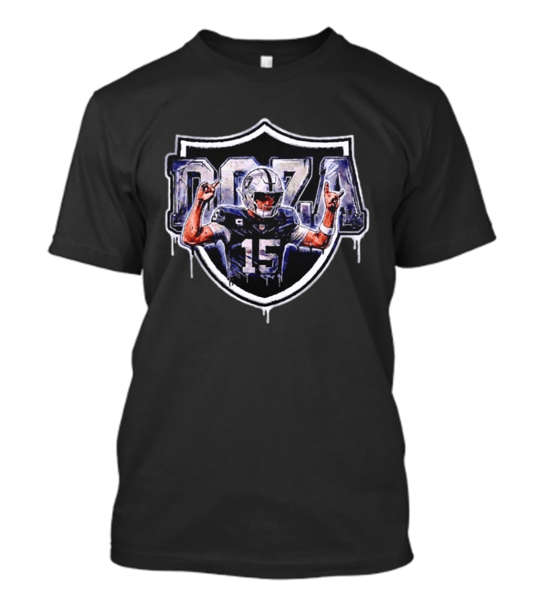 Doza 15 Las Vegas Raiders Football Quarterback T-Shirt