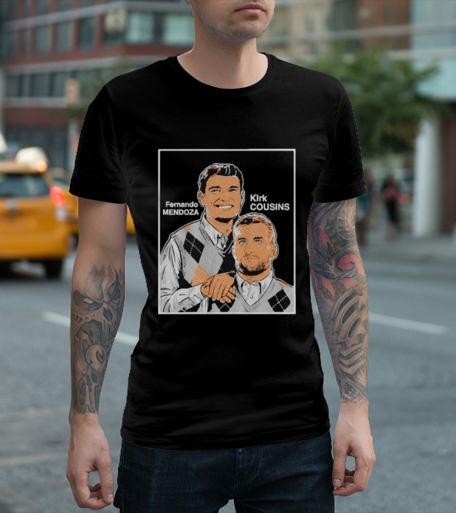 Fernando Mendoza Kirk Cousins Step Brothers Comedy Duo Parody Sweater Vest T-Shirt