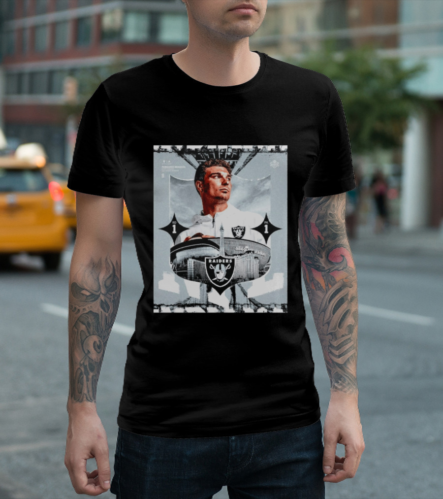 Fernando Mendoza Raiders Allegiant Stadium RD 1 PK 1 T-Shirt