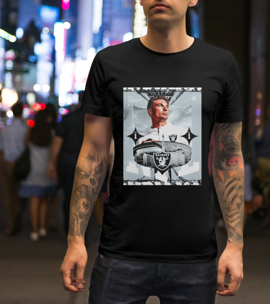 Fernando Mendoza Raiders Allegiant Stadium RD 1 PK 1 T-Shirt