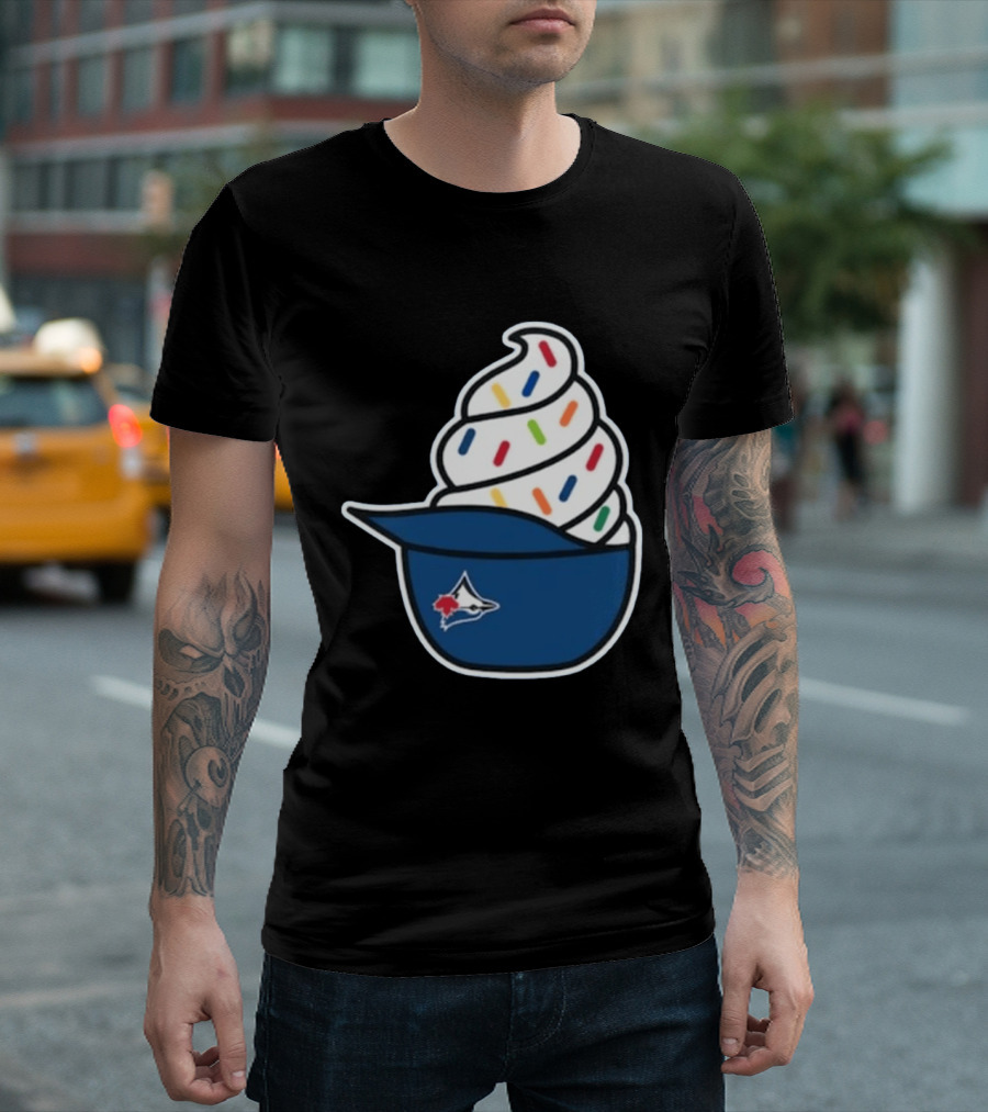 2026 Blue Jays Ice Cream Helmet Toronto Baseball Fan Cap Sundae T-Shirt