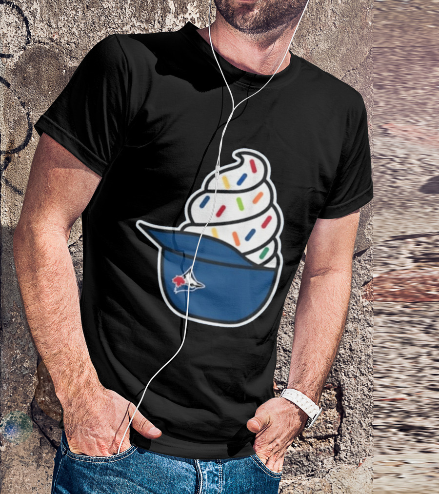 2026 Blue Jays Ice Cream Helmet Toronto Baseball Fan Cap Sundae T-Shirt