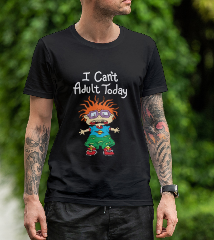 Chuckie Finster I Can't Adult Today Rugrats Nostalgic Humor T-Shirt