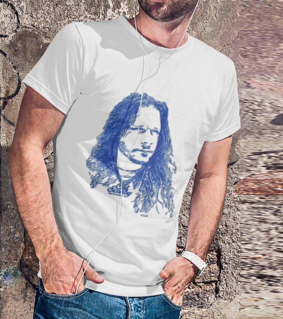 Cal Scruby Tdyk Blue Long Hair T-Shirt