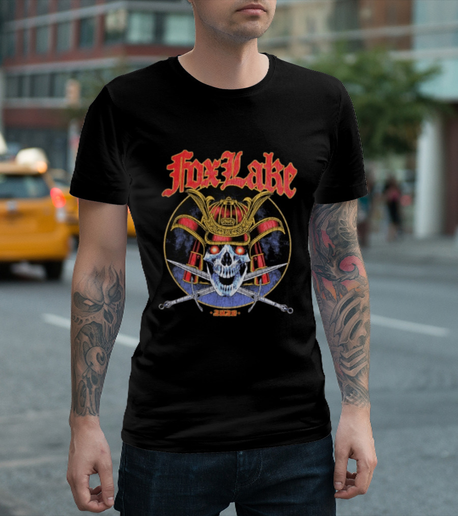 Fox Lake Samurai Skull 2026 Are You Ready To Die T-Shirt