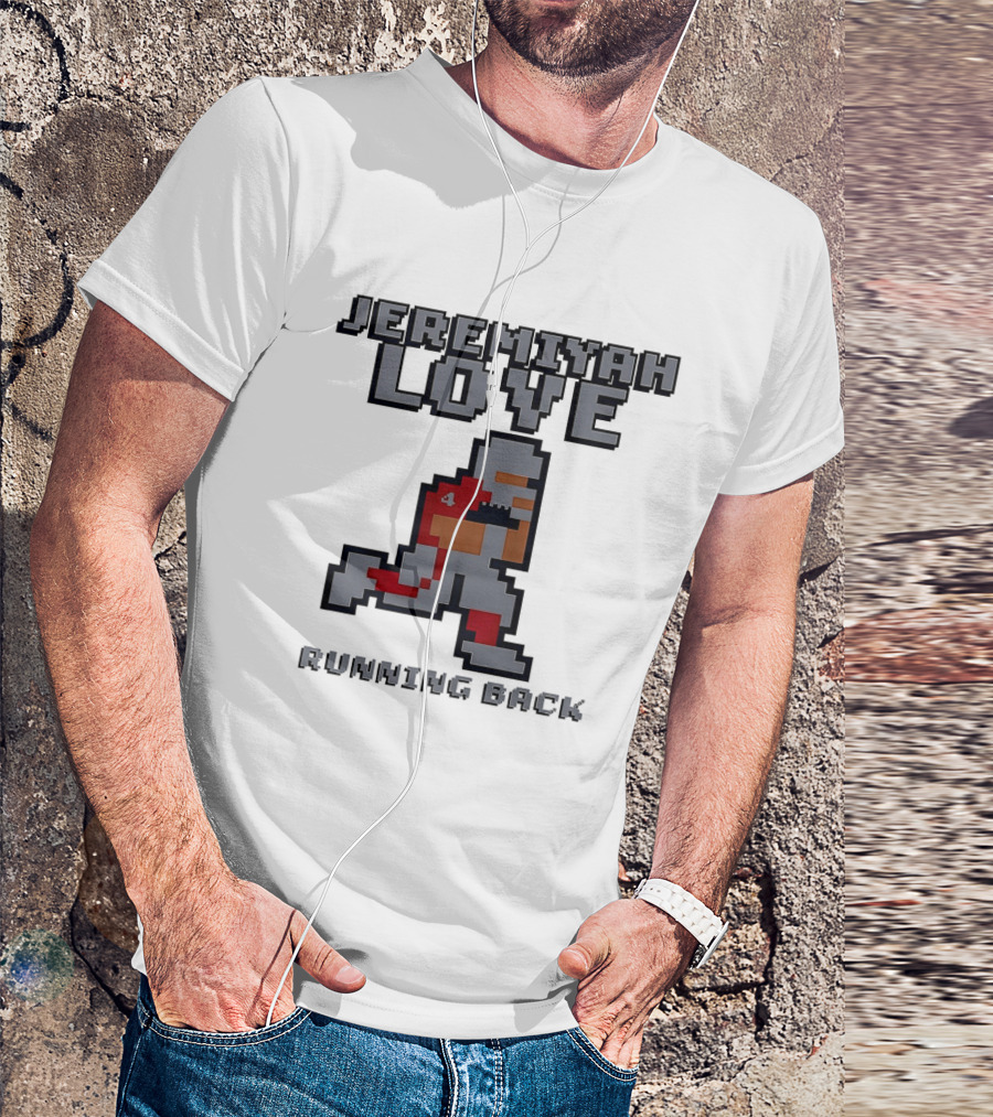 Jeremiyah Love Running Back 8 Bit T-Shirt