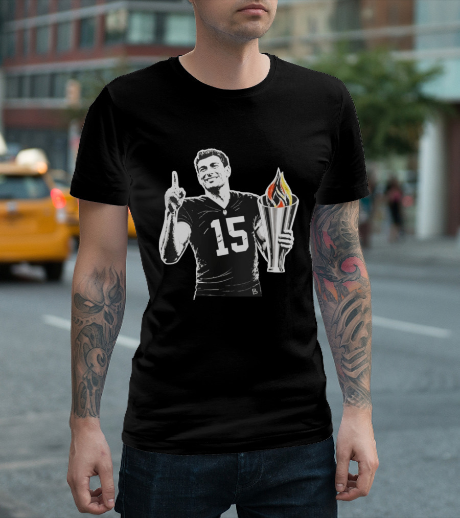 Las Vegas Torch Number 15 Football Player One Of 100 T-Shirt