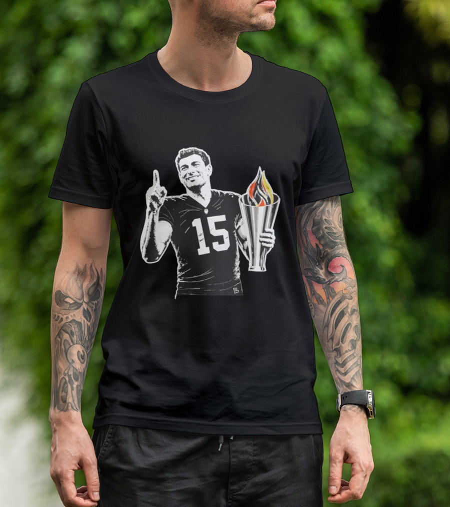 Las Vegas Torch Number 15 Football Player One Of 100 T-Shirt