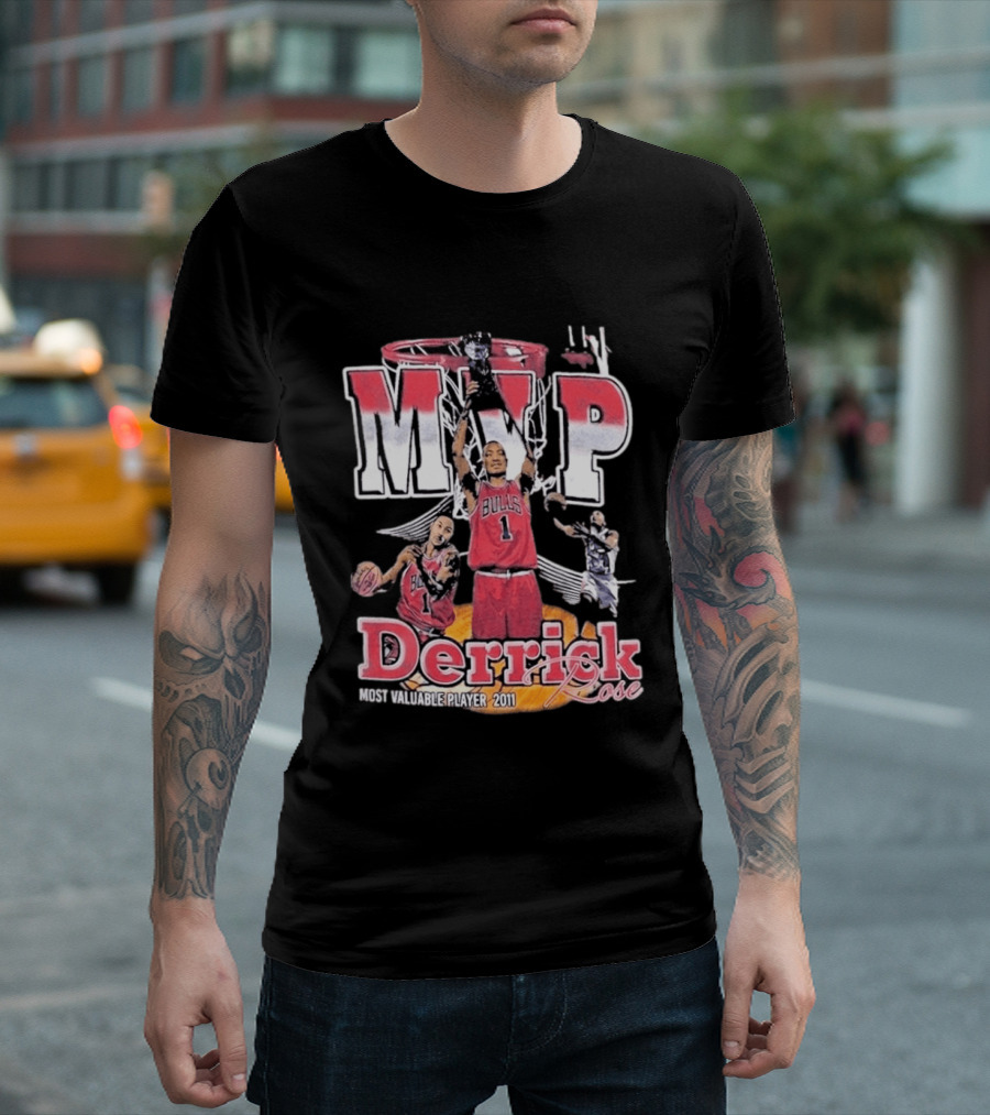 MVP Derrick Rose Chicago Bulls Most Valuable Player 2011 T-Shirt