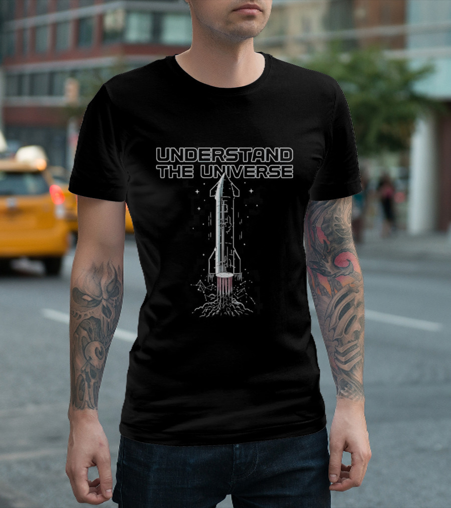 Understand The Universe Elon Chron Rocket T-Shirt