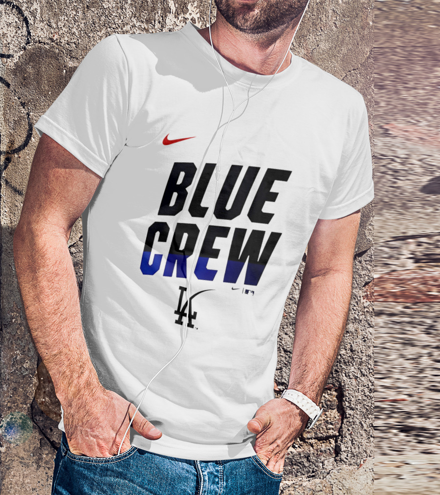 Nike Blue Crew Los Angeles Dodgers LA T-Shirt