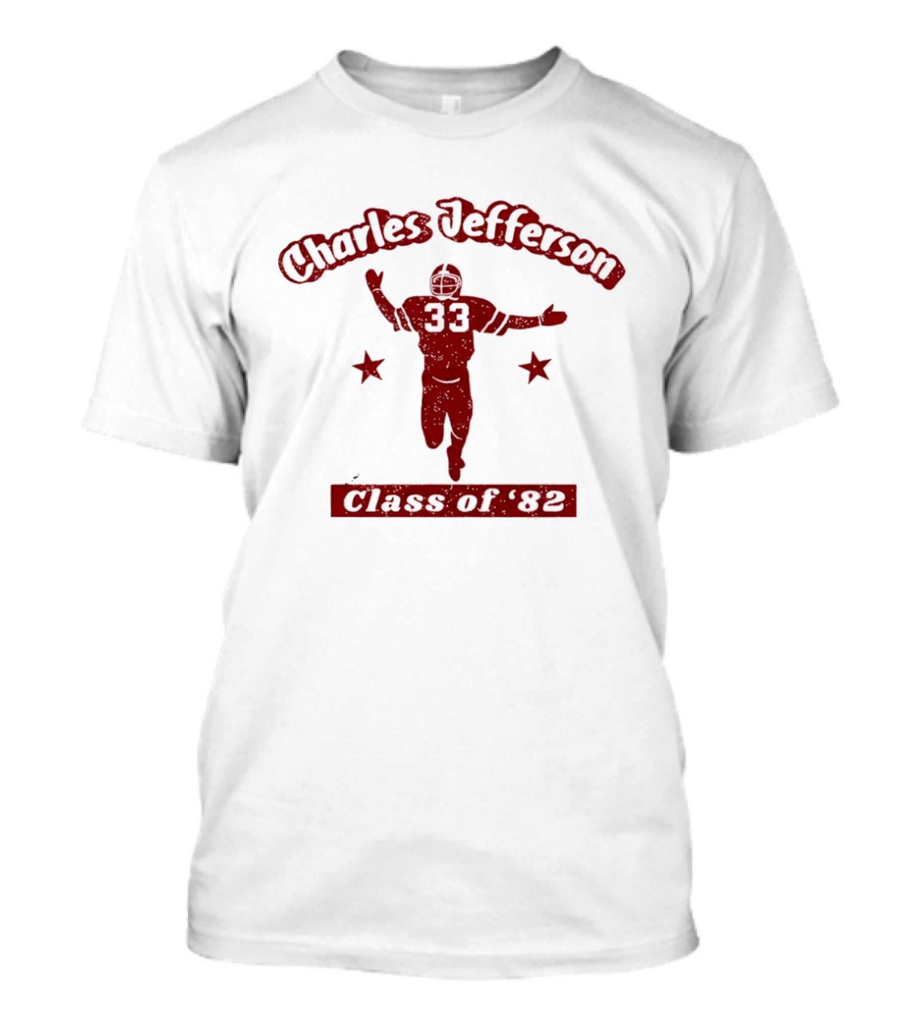 Charles Jefferson 33 Football Class Of 82 T-Shirt