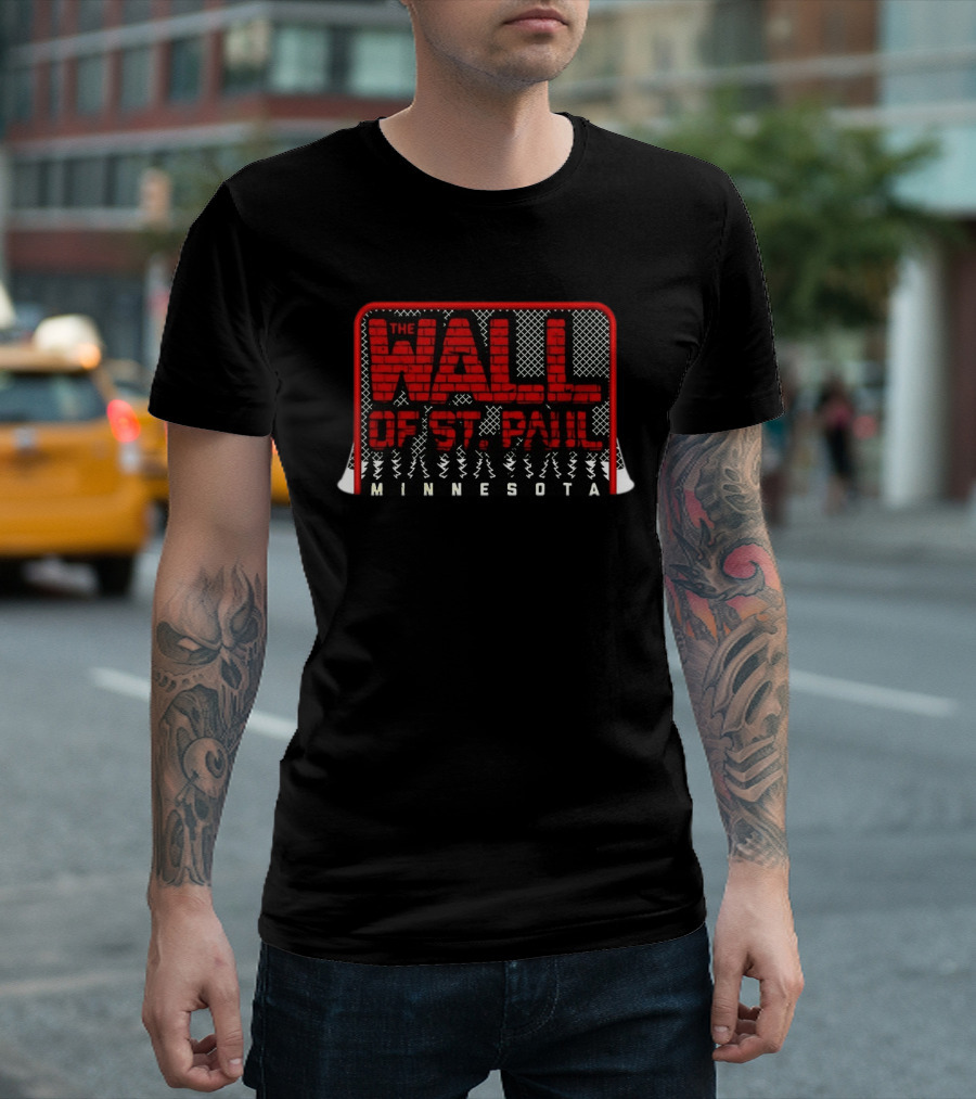Jesper Wallstedt The Wall Of St. Paul Minnesota Wild NHL T-Shirt