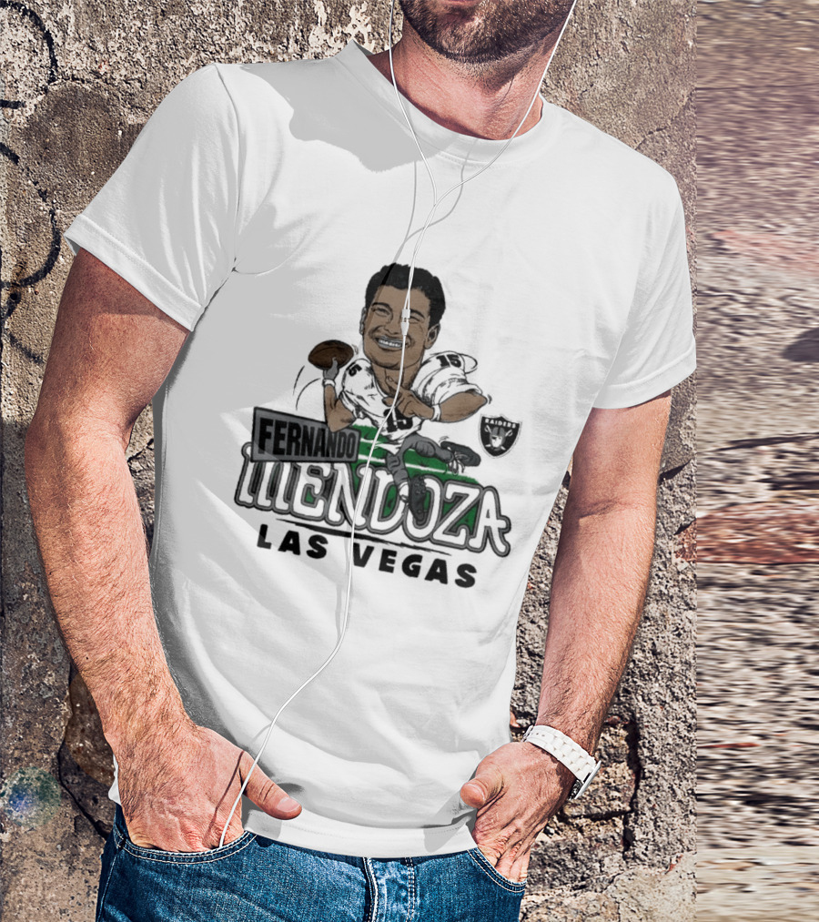 Las Vegas Raiders Fernando Mendoza Football Player T-Shirt