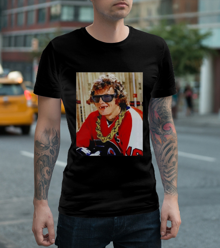 Philadelphia Flyers Bobby Clarke Retro Style Smile Iconic 1970s Nostalgia T-Shirt