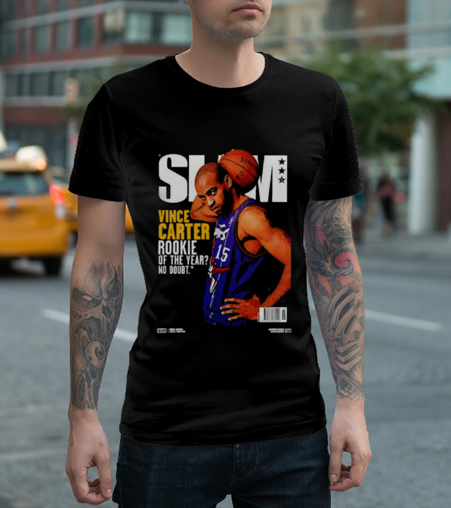 Slam Vince Carter Toronto Raptors Rookie Of The Year No Doubt T-Shirt