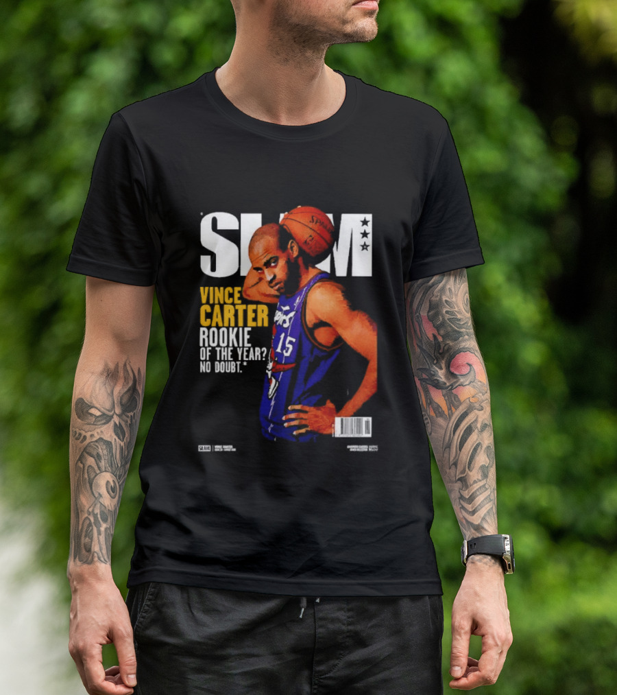 Slam Vince Carter Toronto Raptors Rookie Of The Year No Doubt T-Shirt