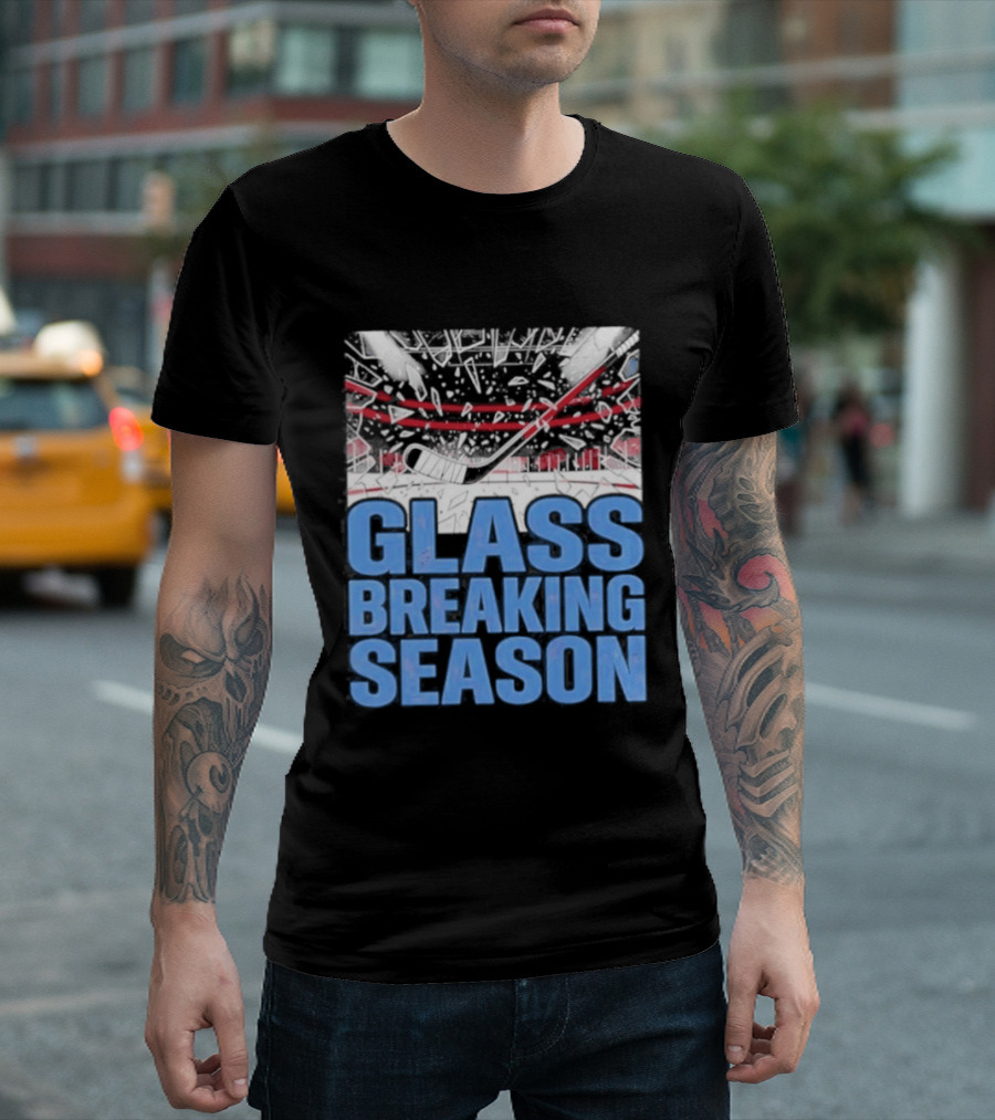 Colorado Avalanche Glass Breaking Season T-Shirt